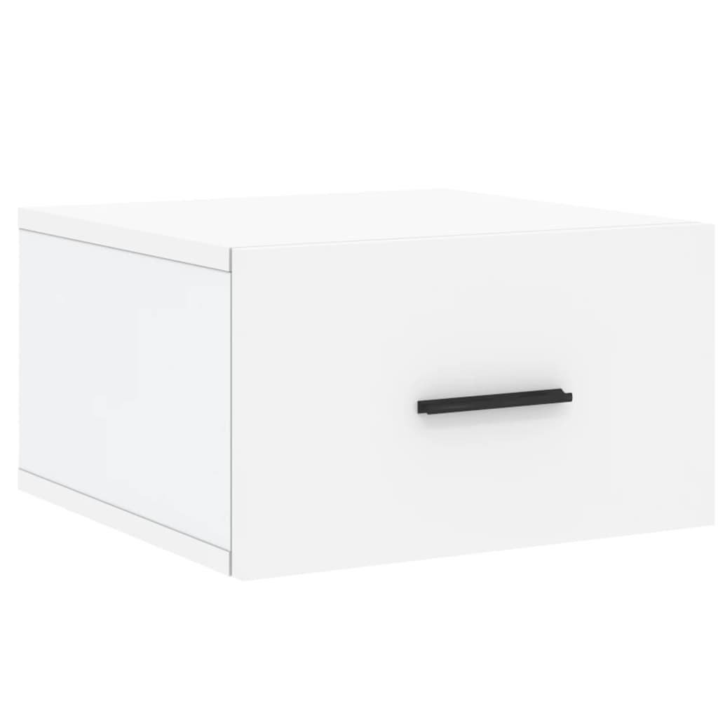 Nachtkastjes 2 St Wandgemonteerd 35X35X20 Cm Wit