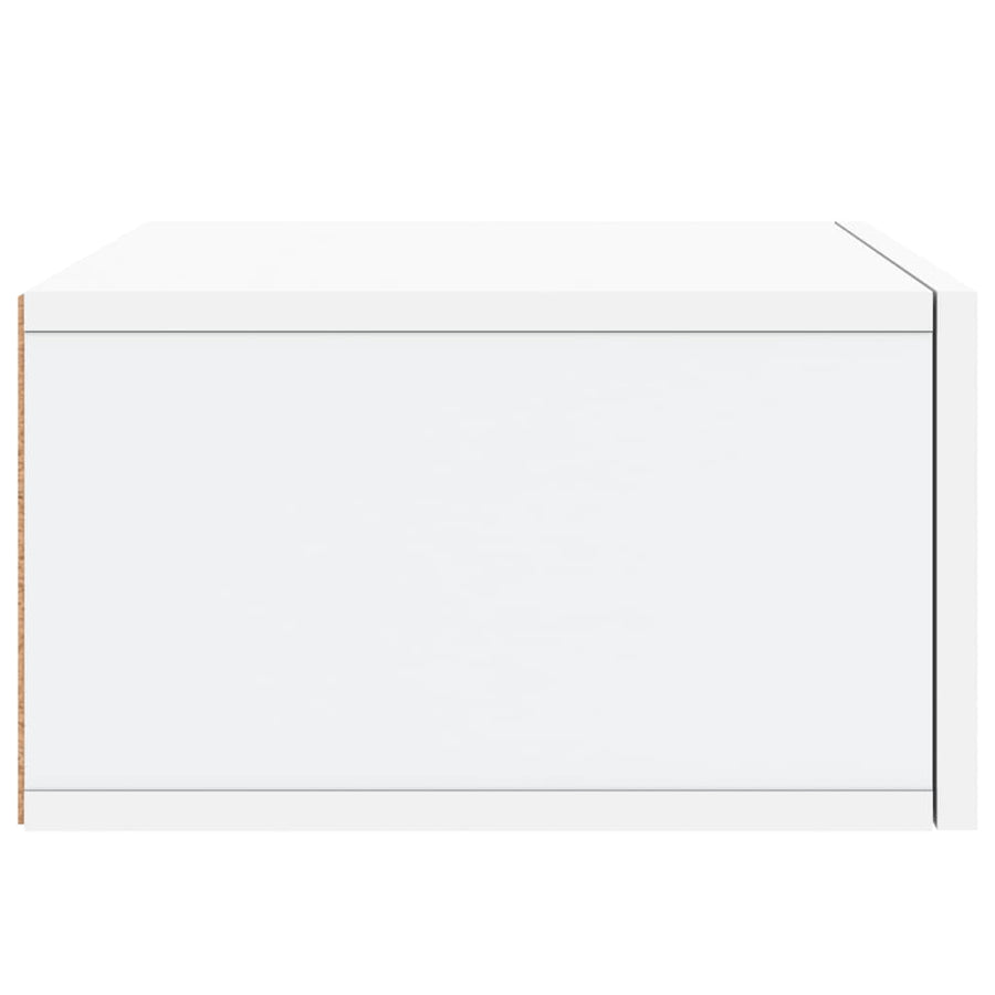 Nachtkastjes 2 St Wandgemonteerd 35X35X20 Cm Wit