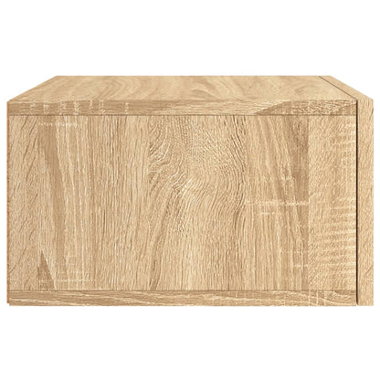 Nachtkastje Wandgemonteerd 35X35X20 Cm Kleurig 1 Sonoma eiken