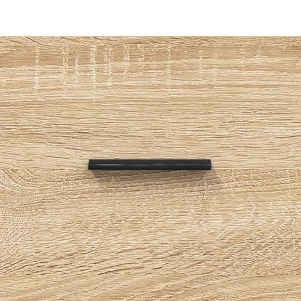 Nachtkastje Wandgemonteerd 35X35X20 Cm Kleurig 1 Sonoma eiken