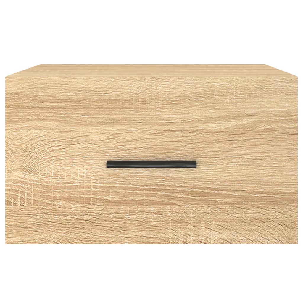 Nachtkastjes 2 st wandgemonteerd 35x35x20 cm sonoma eikenkleur
