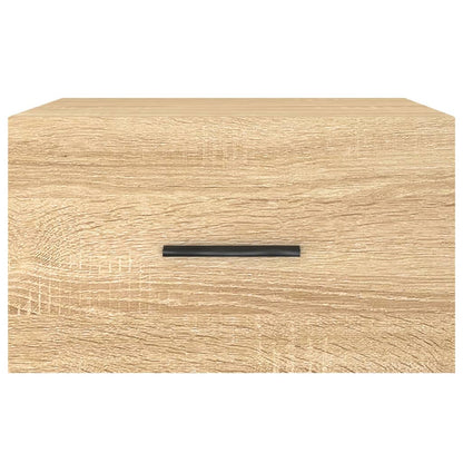 Nachtkastjes 2 st wandgemonteerd 35x35x20 cm sonoma eikenkleur