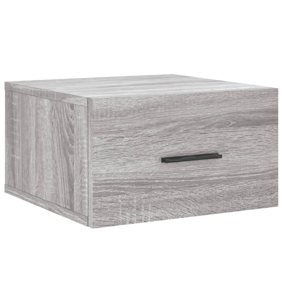 Nachtkastje wandgemonteerd 35x35x20 cm grijs sonoma eikenkleur