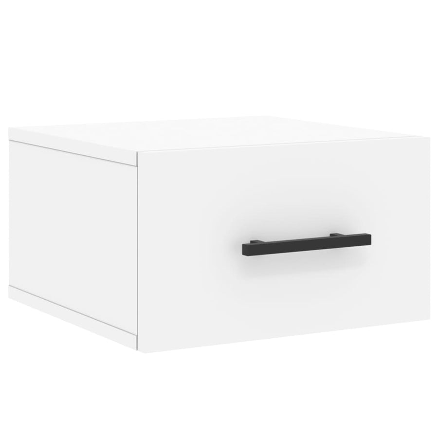 Nachtkastjes 2 St Wandgemonteerd 35X35X20 Cm Wit