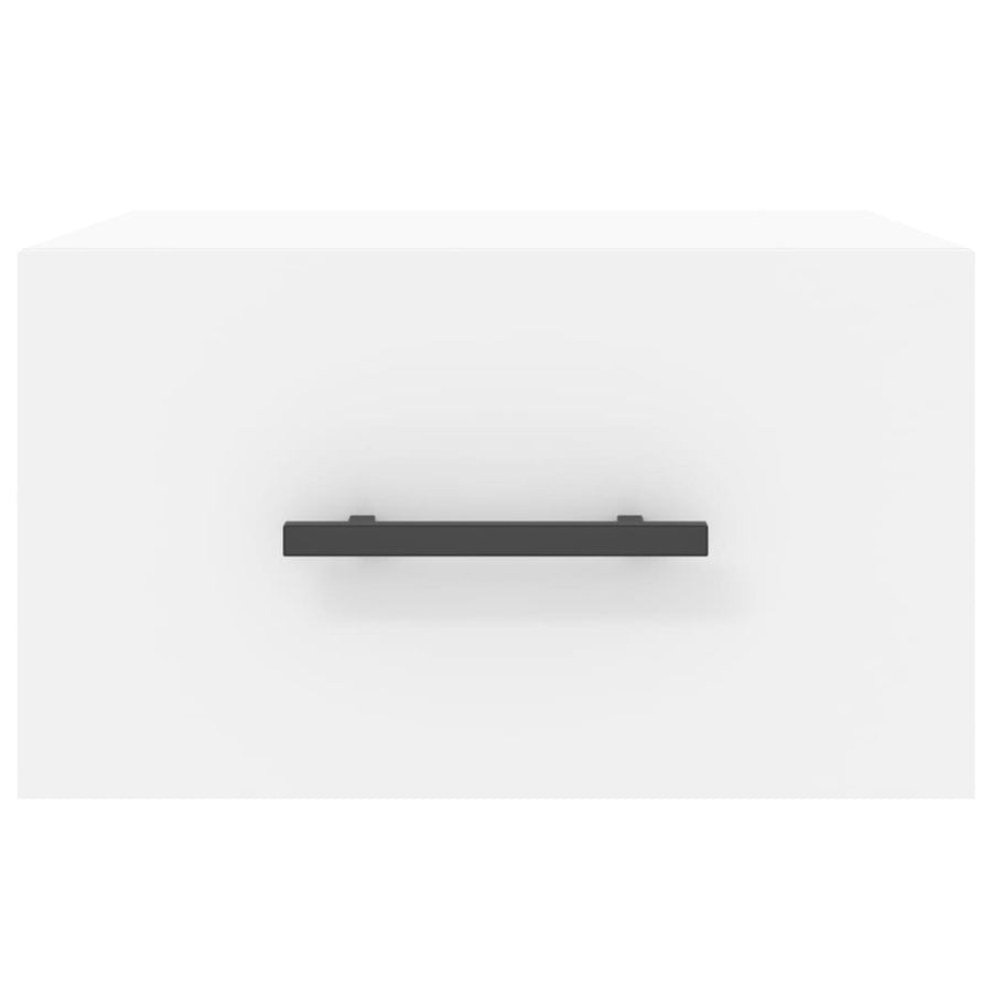 Nachtkastjes 2 St Wandgemonteerd 35X35X20 Cm Wit