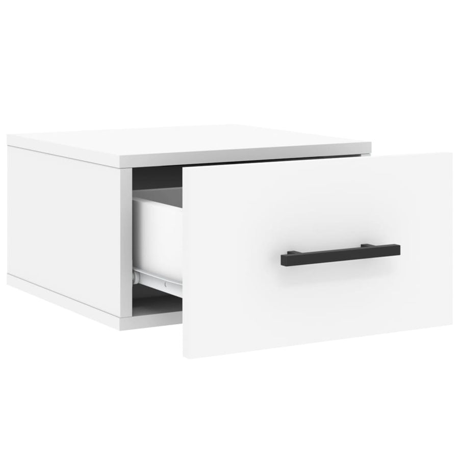 Nachtkastjes 2 St Wandgemonteerd 35X35X20 Cm Wit