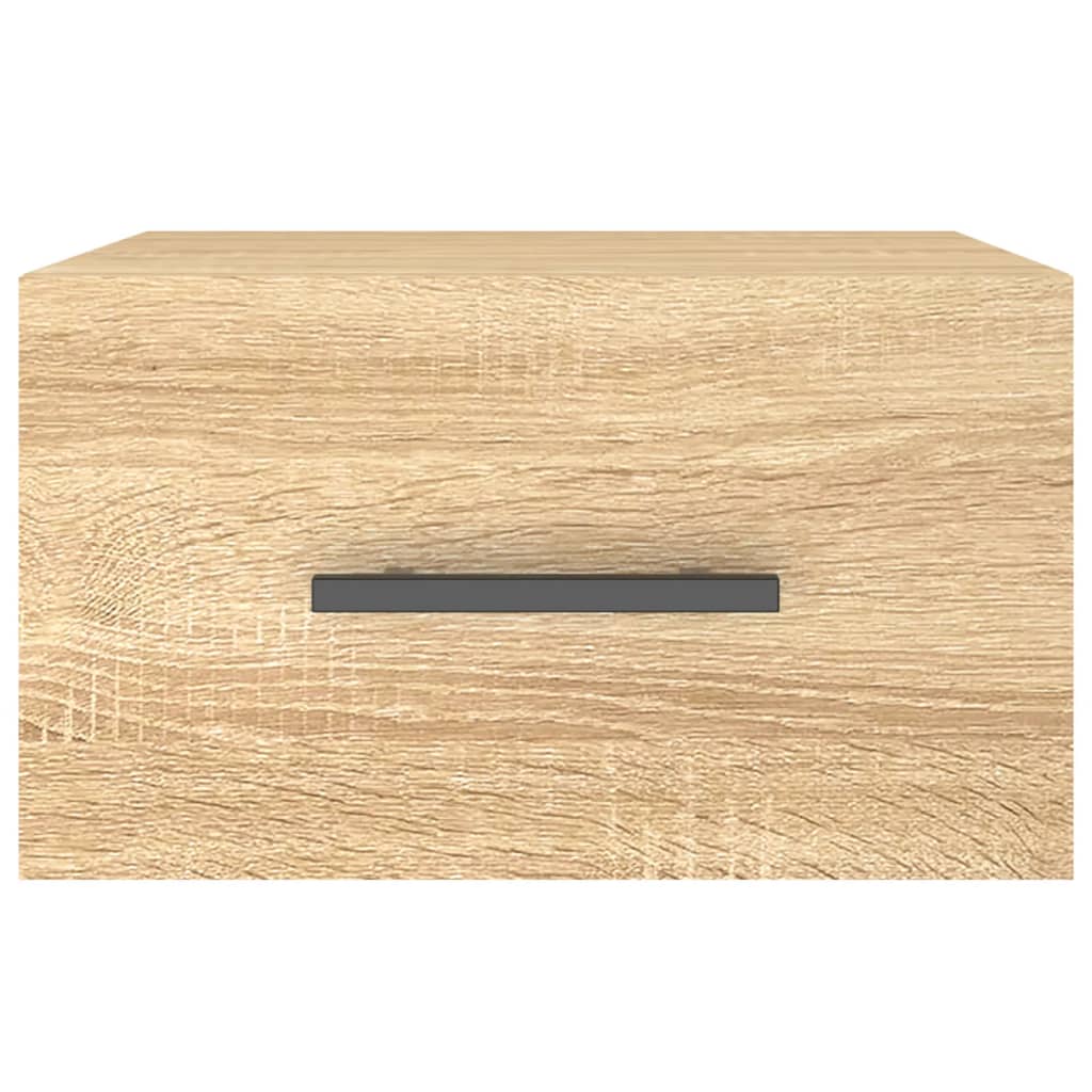 Nachtkastje Wandgemonteerd 35X35X20 Cm Kleurig 1 Sonoma eiken