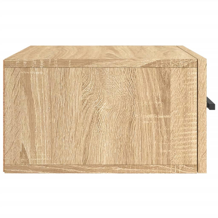 Nachtkastje Wandgemonteerd 35X35X20 Cm Kleurig 1 Sonoma eiken