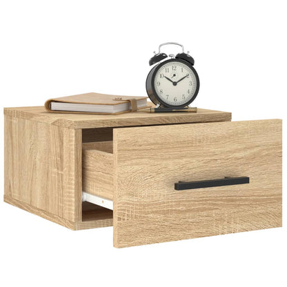 Nachtkastjes Wandgemonteerd 35X35X20 Cm Kleur 1 Sonoma eiken