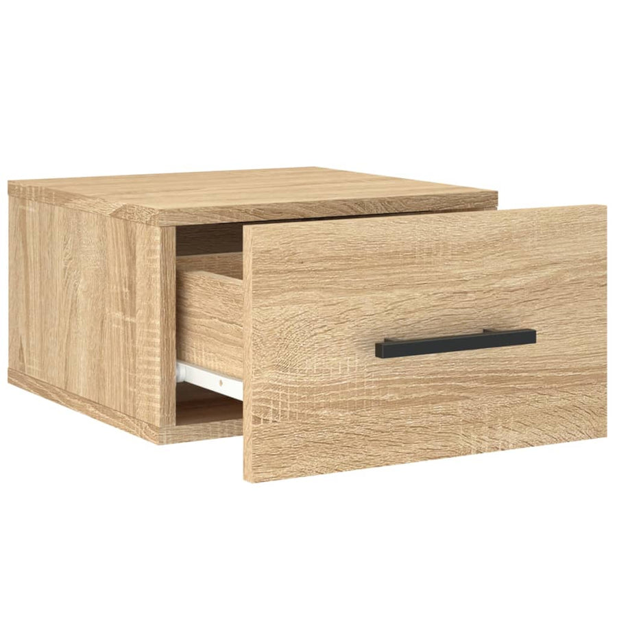 Nachtkastjes Wandgemonteerd 35X35X20 Cm Kleur 1 Sonoma eiken