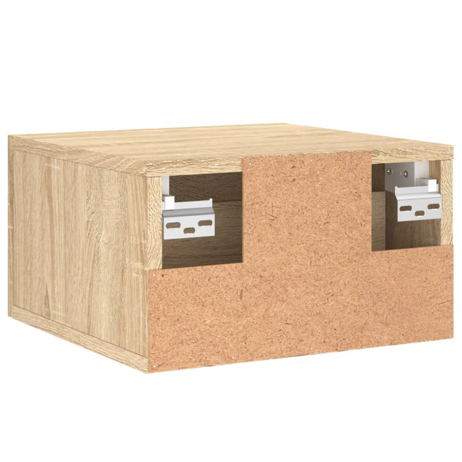 Nachtkastjes Wandgemonteerd 35X35X20 Cm Kleur 1 Sonoma eiken