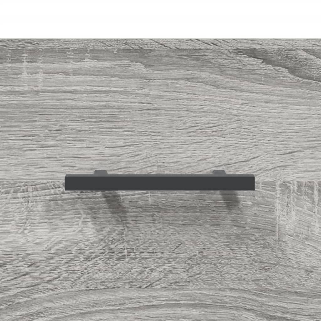 Nachtkastjes 2 St Wandgemonteerd 35X35X20 Cm Grijs Sonoma Eiken