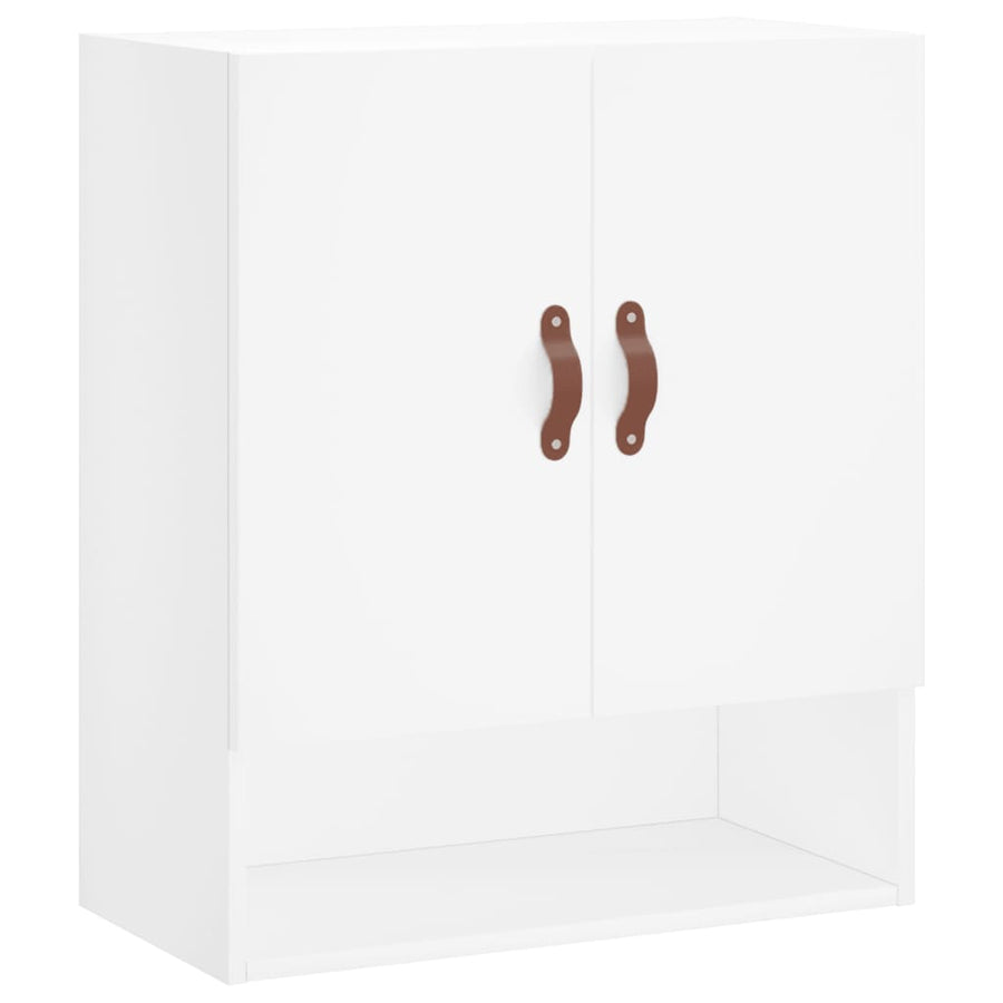 Wandkast 60X31X70 Cm Bewerkt Hout Wit