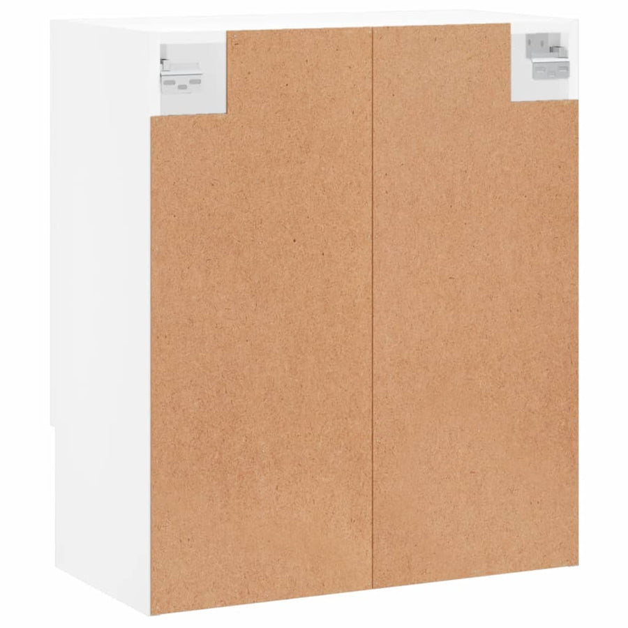 Wandkast 60X31X70 Cm Bewerkt Hout Wit