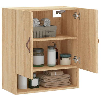 Wandkast 60X31X70 Cm Bewerkt Hout Kleurig Sonoma eiken