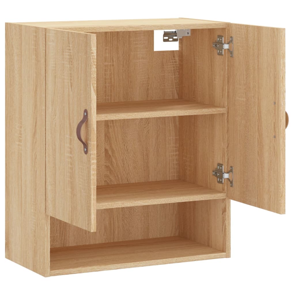 Wandkast 60X31X70 Cm Bewerkt Hout Kleurig Sonoma eiken