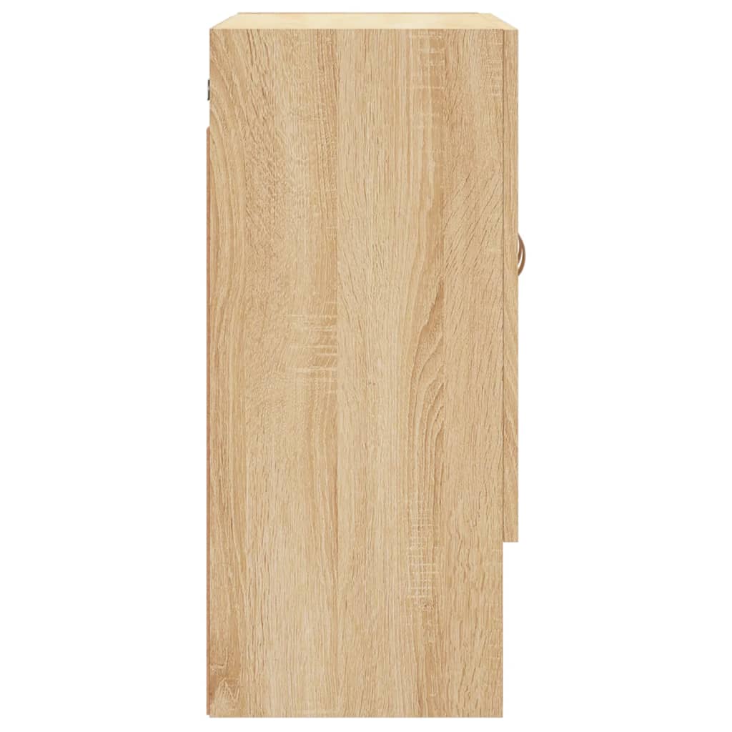Wandkast 60X31X70 Cm Bewerkt Hout Kleurig Sonoma eiken