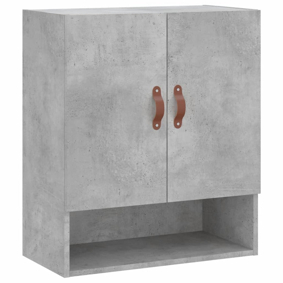Wandkast 60X31X70 Cm Bewerkt Hout Betongrijs