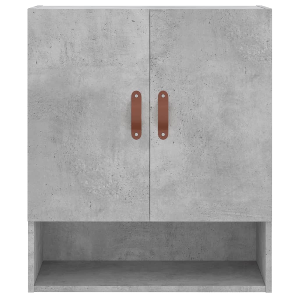Wandkast 60X31X70 Cm Bewerkt Hout Betongrijs