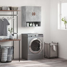 Wall cabinet 60x31x70 cm treated wood concrete grey