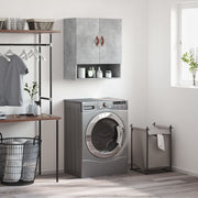 Wandkast 60x31x70 cm betongrijs bewerkt hout