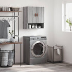 Wandkast 60x31x70 cm bewerkt hout grijs sonoma