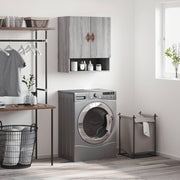 Wandkast 60x31x70 cm bewerkt hout grijs sonoma