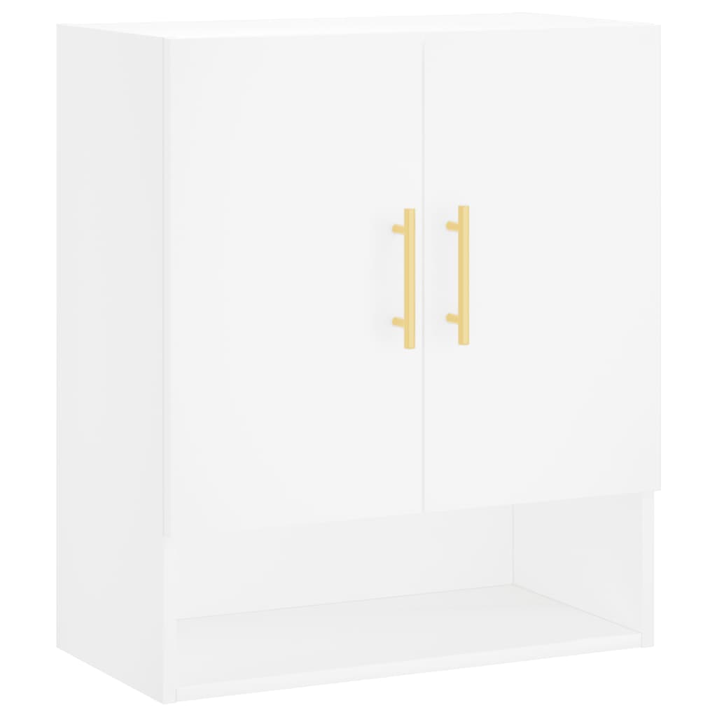 Wandkast 60X31X70 Cm Bewerkt Hout Wit