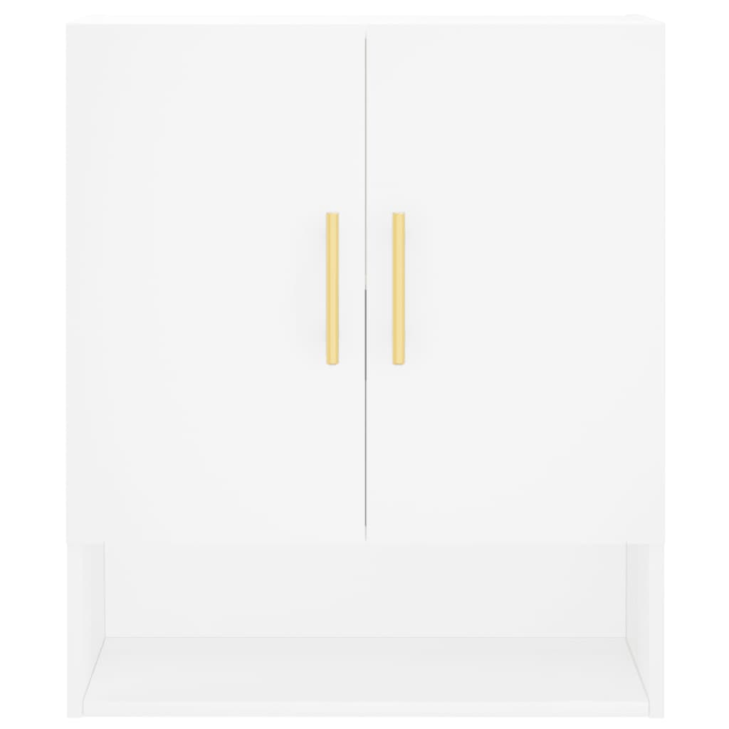 Wandkast 60X31X70 Cm Bewerkt Hout Wit