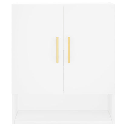 Wandkast 60X31X70 Cm Bewerkt Hout Wit