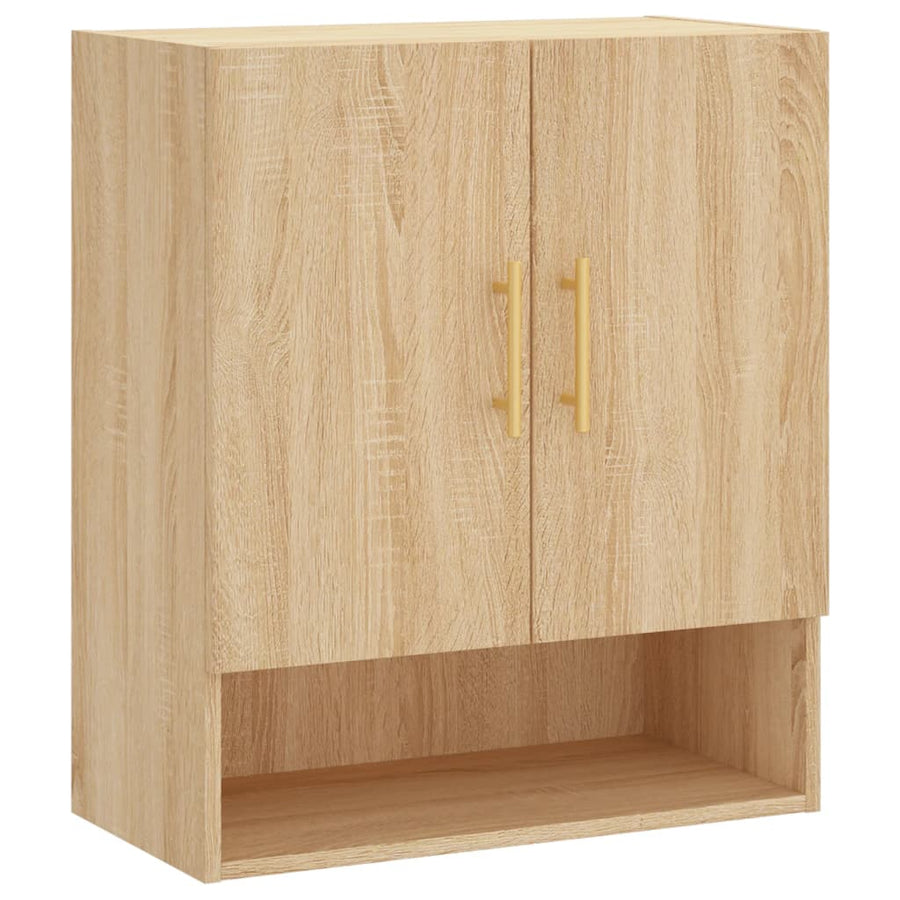 Wandkast 60X31X70 Cm Bewerkt Hout Kleurig Sonoma eiken