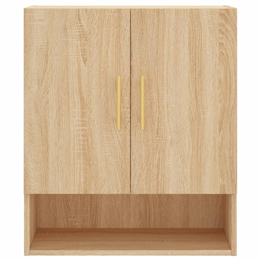 Wandkast 60X31X70 Cm Bewerkt Hout Kleurig Sonoma eiken