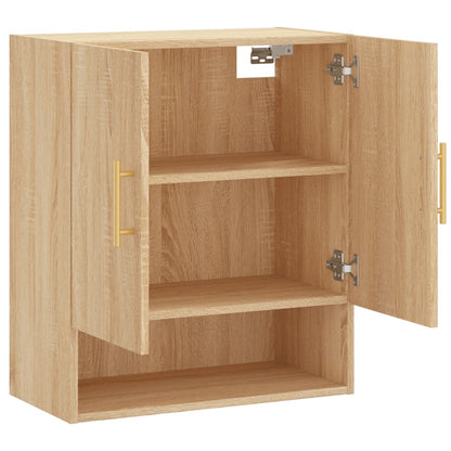 Wandkast 60X31X70 Cm Bewerkt Hout Kleurig Sonoma eiken
