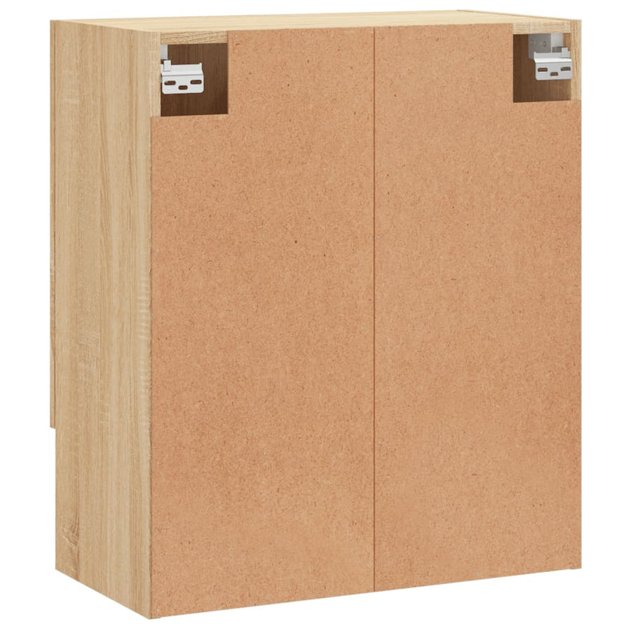 Wandkast 60X31X70 Cm Bewerkt Hout Kleurig Sonoma eiken