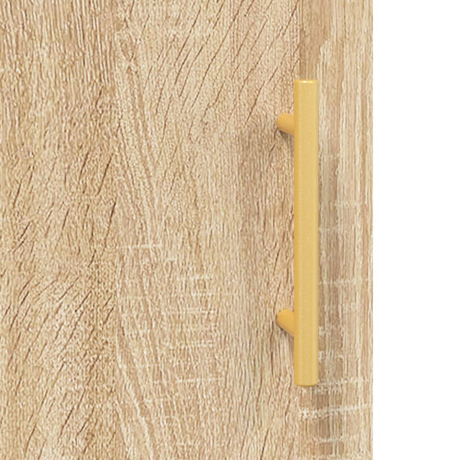 Wandkast 60X31X70 Cm Bewerkt Hout Kleurig Sonoma eiken