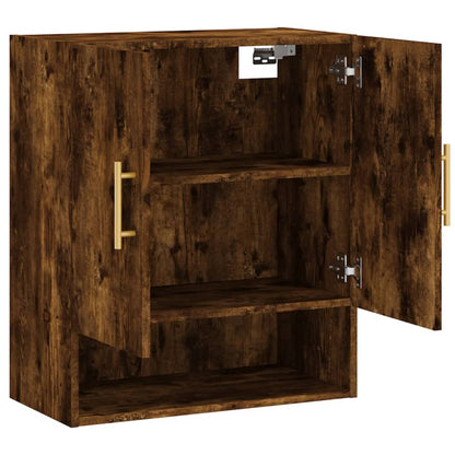 Wandkast 60X31X70 Cm Bewerkt Hout Kleurig Gerookt eiken