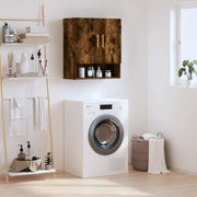 Wandkast 60x31x70 cm bewerkt hout gerookt eiken