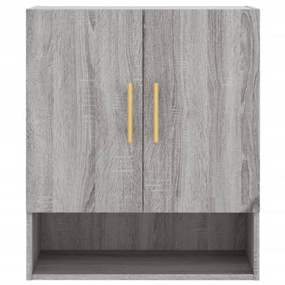 Wandkast 60X31X70 Cm Bewerkt Hout Grijs Sonoma Eikenkleurig