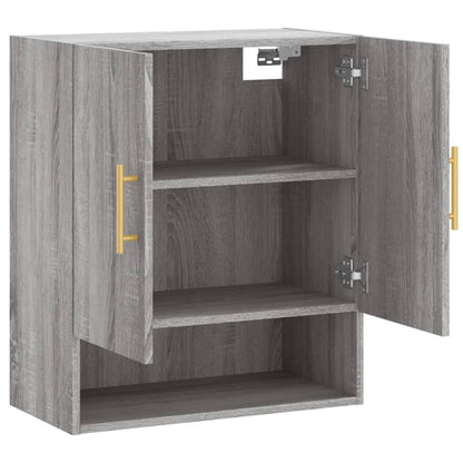 Wandkast 60X31X70 Cm Bewerkt Hout Grijs Sonoma Eikenkleurig