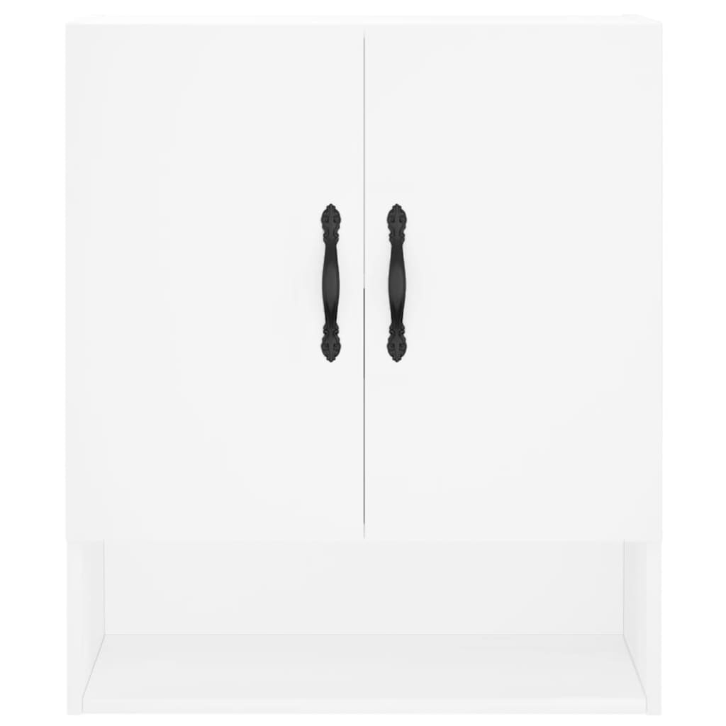 Wandkast 60X31X70 Cm Bewerkt Hout Wit