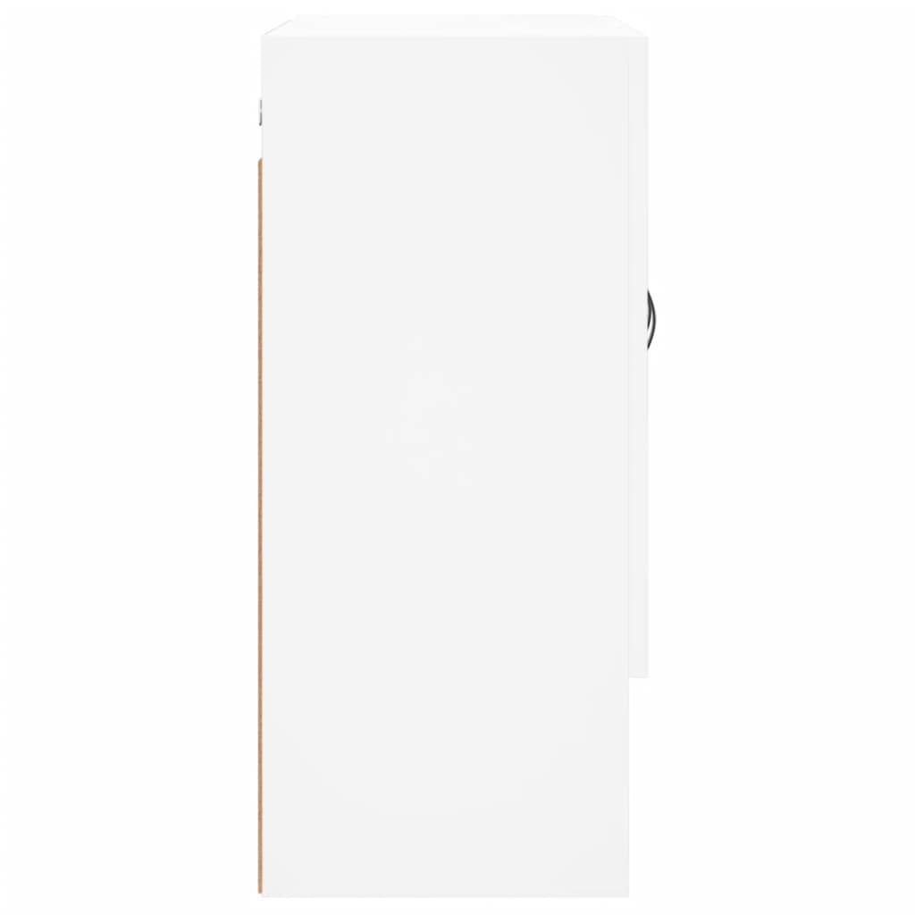Wandkast 60X31X70 Cm Bewerkt Hout Wit