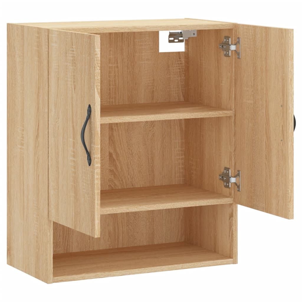 Wandkast 60x31x70 cm bewerkt hout sonoma eikenkleurig