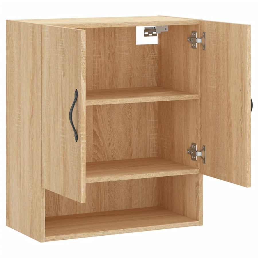 Wandkast 60x31x70 cm bewerkt hout sonoma eikenkleurig