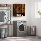 Wandkast 60x31x70 cm bewerkt hout gerookt eiken