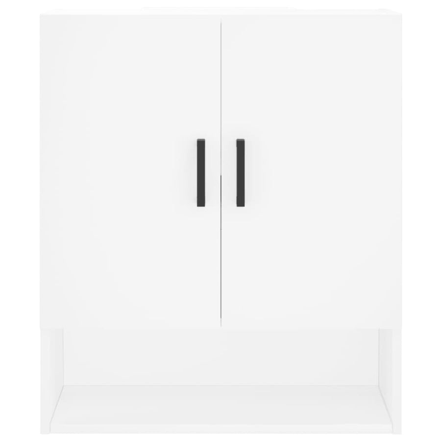 Wandkast 60X31X70 Cm Bewerkt Hout Wit
