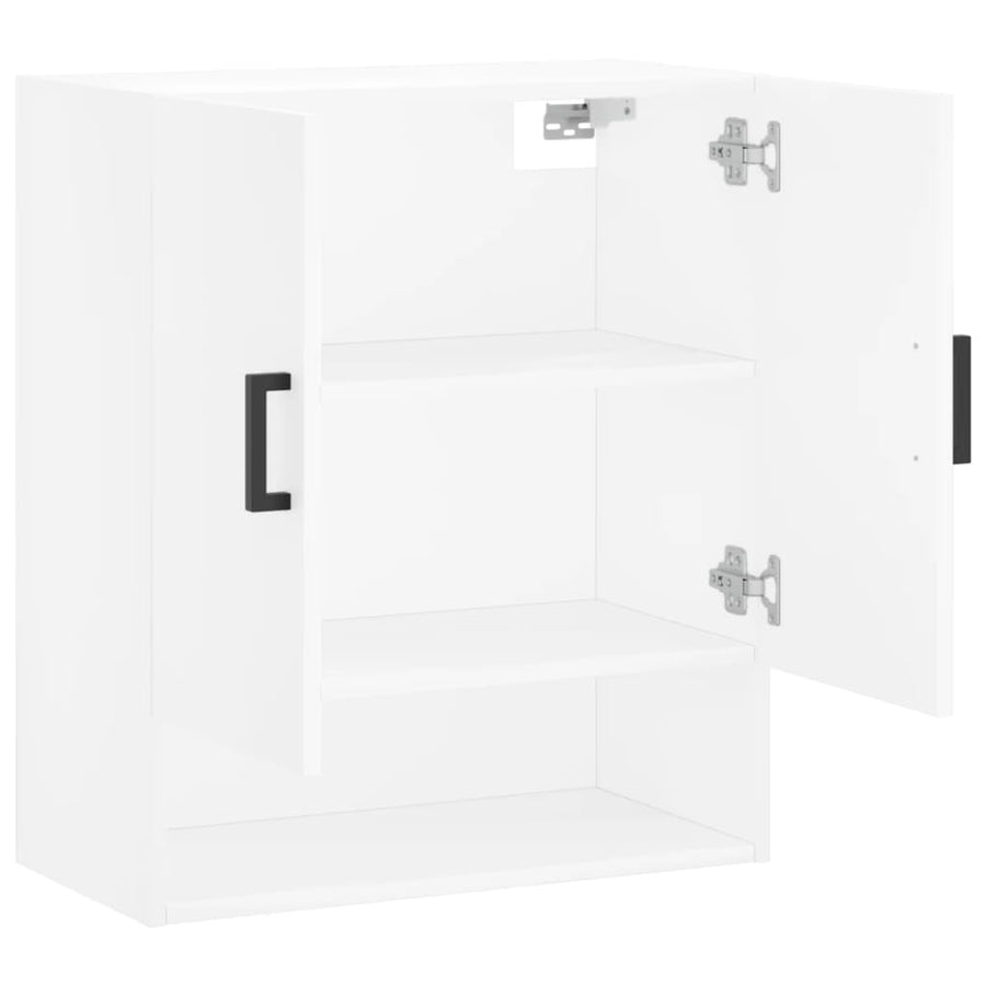 Wandkast 60X31X70 Cm Bewerkt Hout Wit