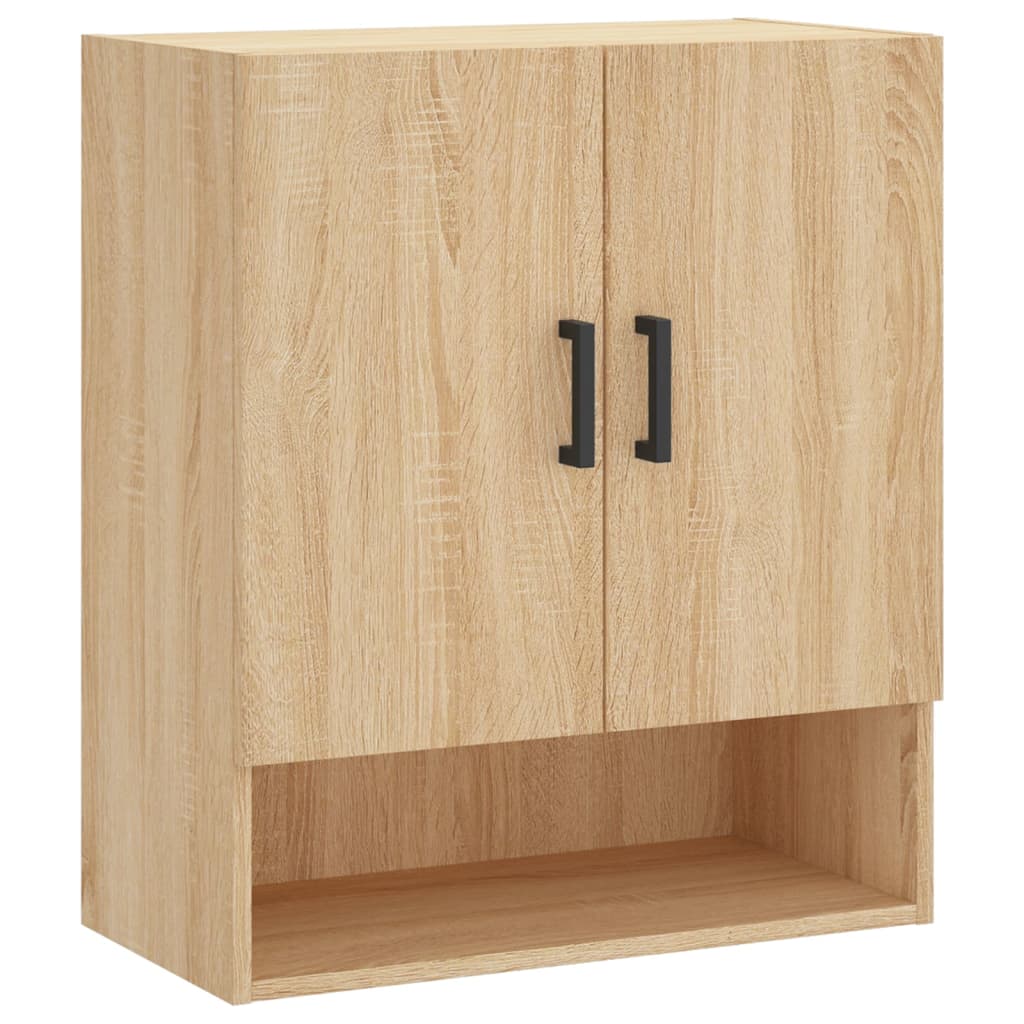 Wandkast 60X3X70 Cm Bewerkt Hout Kleurig 1 Sonoma eiken