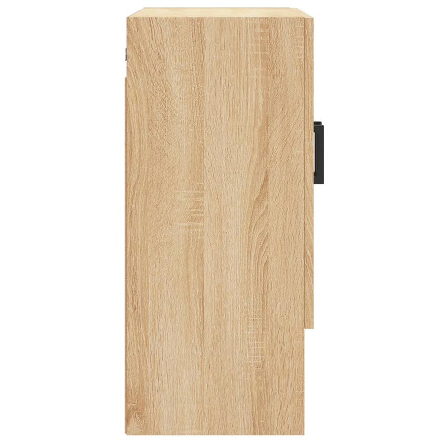Wandkast 60X3X70 Cm Bewerkt Hout Kleurig 1 Sonoma eiken