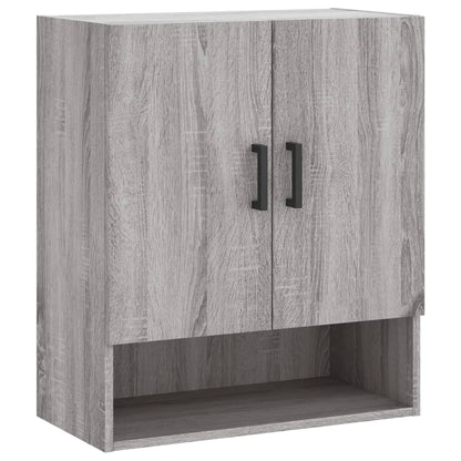 Wandkast 60X31X70 Cm Bewerkt Hout Grijs Sonoma Eikenkleurig