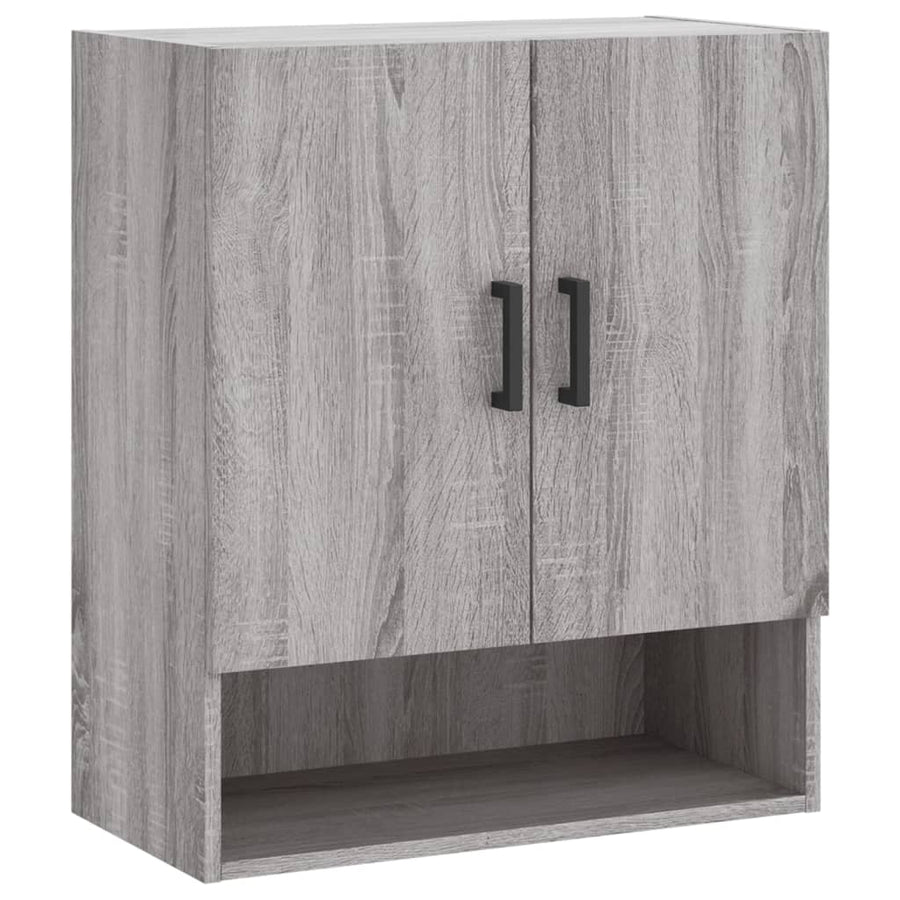 Wandkast 60X31X70 Cm Bewerkt Hout Grijs Sonoma Eikenkleurig